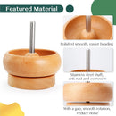 Tilhumt Bead Spinner for Jewelry Making, Effortless Rotating Wooden Clay Bead Spinner with 2 Big Eye Beading Needles… — 2