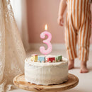 PHD CAKE 10-Pieces Pink Glitter Numeral Birthday Candles, Cake Numeral Candles Number 0-9 Glitter Cake Topper Decoration for Birthday,Wedding Anniversary,Party Celebration — 7