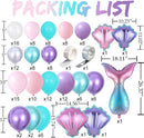 DNBOD Mermaid Party Balloon Arch Kit, 154Pcs Green Purple Little Mermaid Party Decorations Balloon Garland, Under the Sea Summer Birthday Party Supplies for Girls — 2