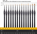 Golden Maple Miniature Paint Brushes, 15PC Model Brushes Micro Detail Paint Brush Set, Fine Detailing for Acrylics, Oils, Watercolors & Paint by Number, Figurine (Black) — 7