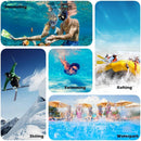 Floatable Waterproof Phone Pouch Case for iPhone 17 16 Pro Max/15/14/13/12, IP68 Travel Cellphone Dry Bag Beach Cruise Ship Essentials Bags with Crossbody Lanyard, Iridescent Purple - 7″ — 7