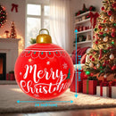 2PCS 24 Inch PVC Inflatable Decorations Balls Christmas Ornaments Christmas blow up yard decorations for outdoor indoor decor Inflatable Ornaments Hangable Balls Xmas Gifts — 6