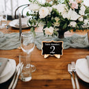 Mini Chalkboard Signs, 20 Pack Framed Small Chalk Board Food Labels with Easel Stand for Party Buffet or Wedding Celebration, Wooden Blackboard as Place Cards for Table Setting or Numbers — 2