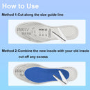 6 Pairs Unisex Breathable Shoe Insoles Inserts Double Layer Latex Foam Perforated Insole Cushioning Walking Comfort Replaceable Insoles for Men 5-11 Woman 2-8(Black, White, Brown) - Black,white,brown — 3