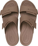 Crocs Women's Brooklyn Buckle Low Sandals – Latte — 4