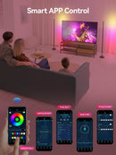OIYN Smart RGBICW LED Corner Floor Lamp - 16 Million DIY Colors, 68+ Scenes, Music Sync, App & Remote Control,… — 5