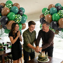12inch Camo Balloons with Dark Green Brown and Black Balloon | Brown Green — 4
