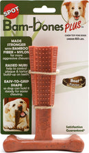 SPOT Bam-Bones Plus T Bone – Bamboo Fiber & Nylon Dog Chew Toy for Moderate to…