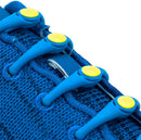 HICKIES Tie-Free Laces | Electric Blue Yellow — 2
