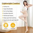 15-20 mmHg Medical Graduated Compression Pantyhose for Women Men | Beige | 4X-Large — 3