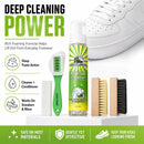 Shoe Cleaner Sneakers,8.5oz Shoe Cleaning Kit with 2 Brush,Shoe Cleaning Removes Dirt and Stain for White Shoes, | With Suede Cleaner Kit — 5