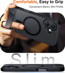 Temdan Magnetic Compatible with iPhone 16 Plus Case, [Built-in Invisible Kickstand][Compatible with MagSafe] [Military Grade Shockproof] Slim Translucent Matte Phone Case for iPhone 16 Plus 6.7" — 7
