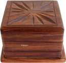 TOSQP27 Secret Box Brainteaser Puzzle Case Wooden Trick Opening Storage Organiser Unique Artisan Gifts Her, Girlfriend, Men — 1