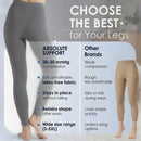 ABSOLUTE SUPPORT Women Compression Leggings 20-30mmHg, Gray, Large | Grey — 6