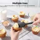 U-Taste Silicone Spatula Set with 600 Degrees Fahrenheit Heat Resistant (Black) — 7