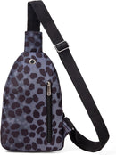 Banelu Small Sling Backpack Crossbody Sling Bags for Women, Cross Body Bag Crossbody Purses Fanny Packs - Black Spots | D Spots — 4
