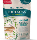 Foot Soak Epsom Salt with Tea Tree Oil 2 LB - Epsom Salt with Essential Oils for Healthy Toenails, Soothing Relief, Callus Softening - Pedicure Therapy for Soft, Rejuvenated Feet — 1