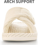 Litfun Orthopedic Slippers for Women Arch Support House Shoes - Beige — 4