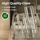 ComSaf Glass Pantry Storage Containers (0.7Qt/1.2Qt/1.6Qt) Set of 6, Square