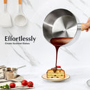 KOCH SYSTEME CS Stainless Steel Saucepan Set, 6 Piece Stainless Steel Pot 1QT & 2QT & 3QT with Heat-resistant… — 3