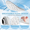 4D Cloud Steppers Insoles for Men Women Memory Foam Arch Support Inserts - Black — 2