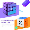GAN MirrorM UV-Coated, 3x3x3 Magnetic 48 Magnets Glitter Sparkle Mirror Speed Cube Puzzle Game Magnets Toys for Kids Adult Cuber, Corner Cutting, Solve by Shape, Purple — 4