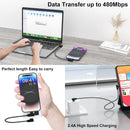 iPhone Charger 1ft 90 Degree MFi Certified Short Lightning Cable 2-Pack 5