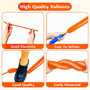 260 Orange Long Balloons for Balloon Garland Thickening Skinny Latex Twisting Animals Modeling Christmas Birthday Wedding Party Festival Decorations 100pcs — 4