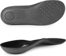 Knixmax Outdoor Women Breathable Orthotic Insoles for Crocs Ultra Thin Clogs Inserts with Arch Support Washable Sockless Barefoot Liners for Flat Feet Plantar Fasciitis Unisex Black Size US5/EU37-38 - 1 Pair Black — 1
