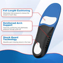 Plantar Fasciitis Pain Relief Feet Insoles Orthotics Arch Support Insoles with Motion Control Shoe Inserts Work Boot Flat Feet Comfortable for Men and Women Improve Balance[1-Pair], S - Dark Blue — 2