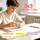 AI-YUN 3x3 Cylinder Speed Cube, Stickerless 3x3x3 Round Column Magic Cube, 3x3 Barrel Cube Puzzles Toys, Brain Teasers — 3