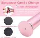HayZBao FSA&HSA Electric Foot Callus Remover - Callus Remover for Feet,Professional Pedicure Tool for Dead Skin,Electric Foot File with 60 Pcs Sandpaper Discs - Pink — 3