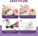 Heel Pads for Shoes Men Women - Kimihome 6 PCS Heel Protectors Cushion Grips for Womens Shoes Too Big Anti Slip Tennis Athletic Running Shoe Inserts Prevention for Blister Friction Foot Pain (White) - White | 3 Pairs — 2