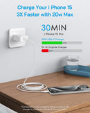 20W Fast Charger for iPhone 18/17/16/15 with 6FT Cable [3-Pack] photo 2