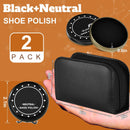 Loopeer 8 Pcs Shoe Shine Kit Leather Polish Brush Care Kit | Black — 2