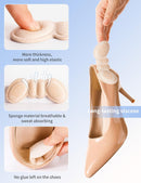 5 PRS Suede Heel Grips for Men Women - Pads for Big Shoes (Beige) - A1-beige — 4
