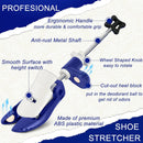 2PCS Professional Boot Shoe Stretcher Wide Feet for Men Women, Shoe Expander Widener Adjustable Length & Width | blue — 2