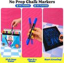 Chalkola 24 Chalk Markers for Blackboard, Chalkboard - Dual Tip Dot + Brush | 24 Colors — 2