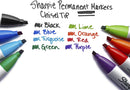 SHARPIE Permanent Markers, Large, Chisel Tip, Black,Marks on Paper, Plastic, Metal, and More, 4 Count (Pack of 2) — 6