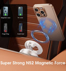 REOKILY 2026 Upgraded Vacuum Magnetic Car Phone Holder 360° Reinforced 96LBS Ultra Suction Cup Phone Mount for MagSafe Cell Phone Holders for Your Car/Gym/Mirror Mount for iPhone & Android | White photo 6