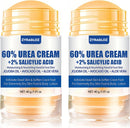 Urea Cream Stick 60% plus 2% Salicylic Acid, 2PCS Maximum Strength Urea Cream for Feet, Foot Lotion Stick for Cracked Heels, Dry Hands & Rough Knees, Callus Remover & Skin Softener, Soften Dead Skin — 1