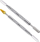 Mudder 2 Pcs Leather Edge Dye Pen Leather Edge Paint Tool, Double Head — 1