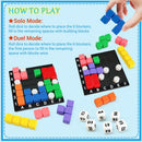 The Brain Square STEM Puzzle Game, 160000+ Solutions Match Blocks Dice Game — 5