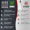 INSOIA Bedazzling Glue B7000 Clear, 10 x 15ml Precision Tip — 7