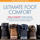 Arm & Hammer Work Boot Insoles, Memory Foam Arch Support