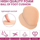 Ball of Foot Cushion Metatarsal Pads - Anti-Slip Metatarsal Pad to Prevent Feet Sliding, All Day Comfort Foot Insert Pads for High Heels, Sandals, Wedding, Party, Shopping (Khaki,4 Pairs) 3