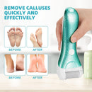 Callus Remover for Feet, Nicebirdie Electric Foot File Callus Removers Rechargeable Waterproof Pedicure Tools Foot Scrubber Shaver Feet Care Tool for Cracked Heels Dead Skin （Green） - Blue — 6