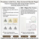 Fuxi 8x10 Sketchbook, Top Spiral-Bound Sketch Pads, 100-Sheets_68lb/100gsm | Brown | 10" x 8" (Pack of 1) — 2