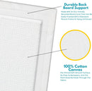 KEFF 24-Pack 𝗣𝗥𝗘𝗠𝗜𝗨𝗠 Canvas for Painting, 6 of 5x7, 8x10, 9x12,11x14 Painting Canvas Boards, Art Supplies for Adults & Kids - 100% Cotton Primed Canvases for Painting Acrylic, Oil, Watercolor | 24 Pack - 6 of Each, 5x7, 8x10, 9x12, 11x14 — 4