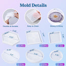 LET'S RESIN 16oz Epoxy Resin Kit with Coaster Molds Complete Set, Beginners — 6